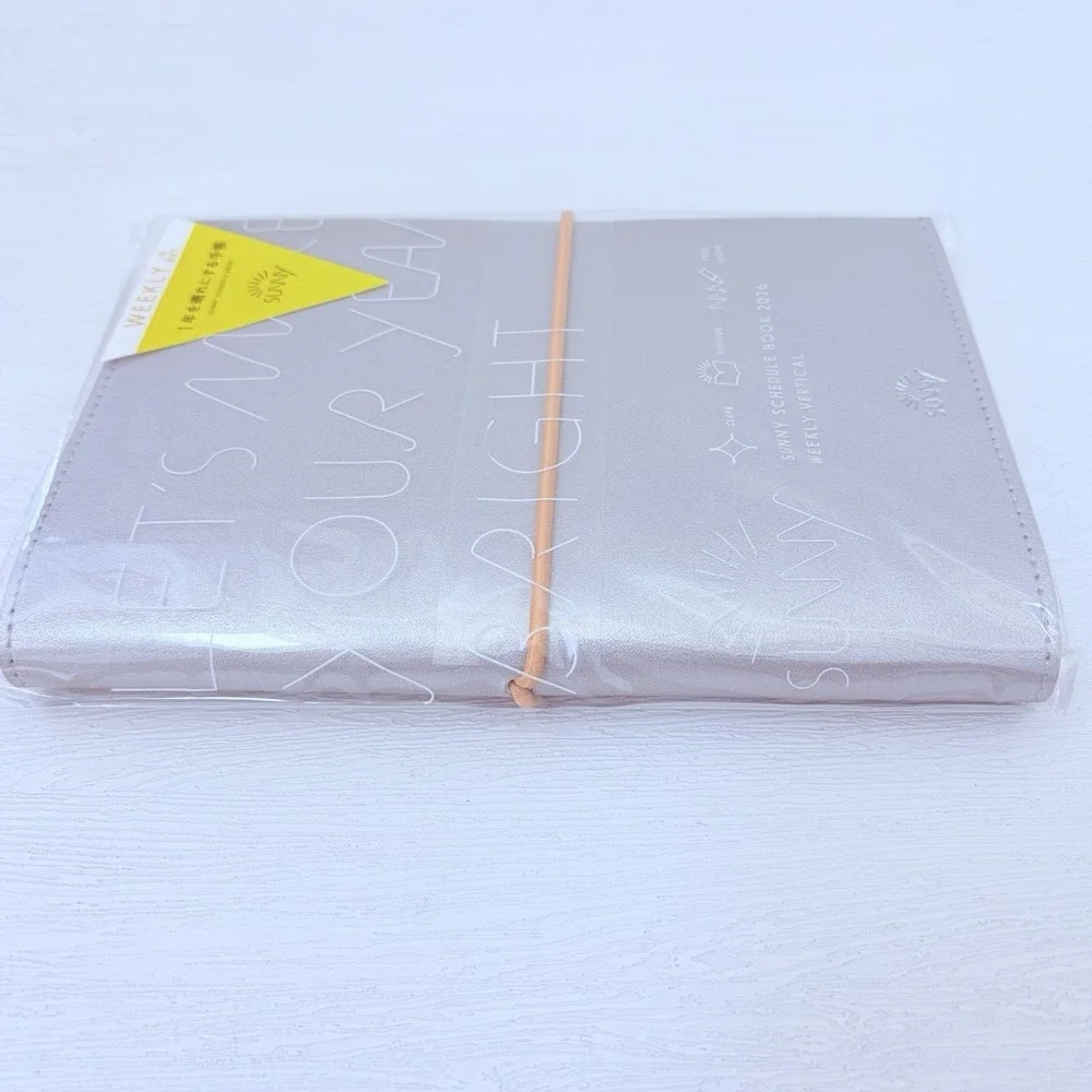 NEW 2026 JAPAN SUNNY Planner January Start B6 Silver Schedule Book